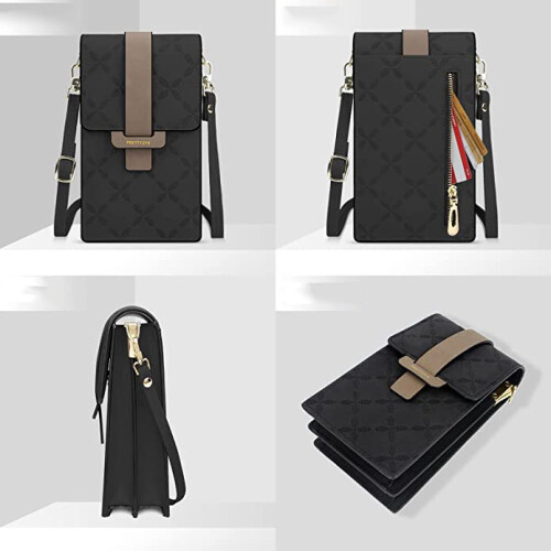 Τσάντα Crossbody με οθόνη αφής για γυναίκες, ρυθμιζόμενο λουράκι ώμου RFID Block Phone Centre, 2