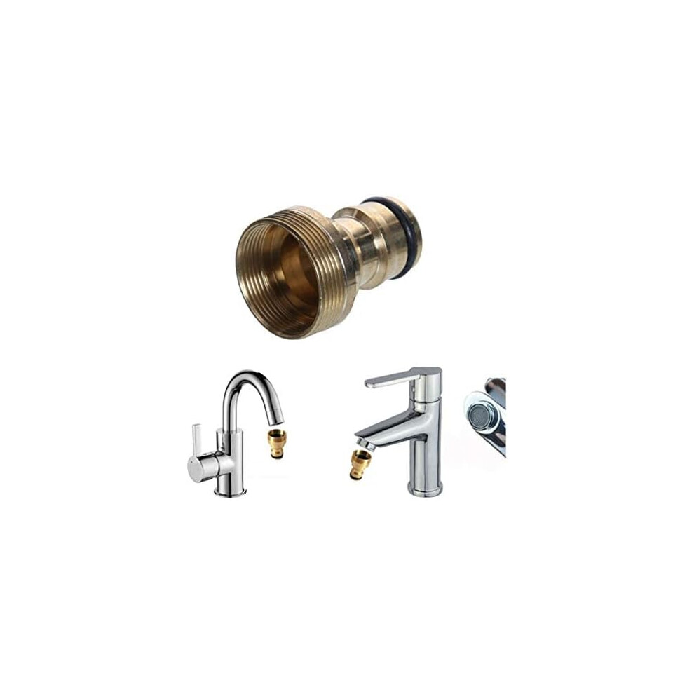 Universal Fitting Brass Connector, Conversion Kit For Hot And Cold Water Faucet, Leak-Free Quick Connector For Garden Irrigation System 9405630544510