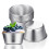 Multifunction Bakeware Set, 10 Pieces Silver Round Ramekins With Nonstick Coating For Flan Muffin, Quick Release And Compact Size Design, 1