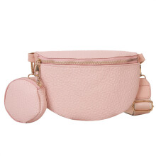 Bolso bandolera, material impermeable con correa ajustable y extraíble, gran capacidad para la oficina o la escuela (rosa)