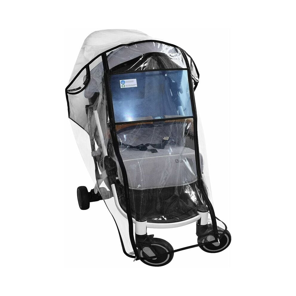 All-Weather Companion, Stroller Rain Cover Universal Fit, Protection from Elements, Clear Vision & Ventilation, Easy to Install & Remove, For