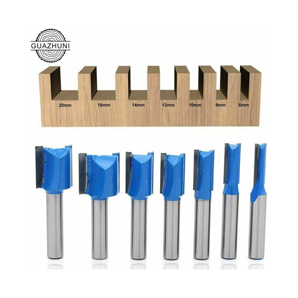 Tungsten Carbide Blades Router Bit Set, Heat Resistant Coating Minimizes Build-Up For Quick Cleaning, Solid Hardened Steel Bodies Guarantee Longevity 9405630168877