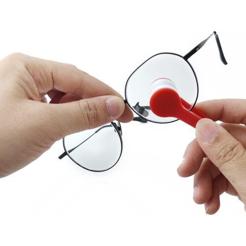 Microfiber Spectacles Cleaner, Eyeglass Cleaner Tools With High Quality Plastic Handle For Various Glasses Types Including Sunglasses And Optical 2