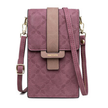Women's Clutch Wallet with Magnetic Snap, Small but Roomy Crossbody Bag in Smooth Fabric Interior Lining, Detachable Shoulder Strap PU Leather Purse
