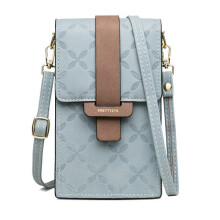 Lichtgewicht crossbody telefoontas voor dames, touchscreen PU-leren etui met verstelbare schouderband, multifunctioneel telefoonetui van duurzaam