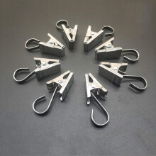 Stainless Steel Hooks: Waterproof, Thickened Design 430 Stainless Steel Curtain Clips For Shower Curtains, Led Light Strings, Photos, Curtains,