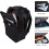 Mochila acolchoada para laptop de 15,6 polegadas, design confortável e durável, carregamento conveniente e múltiplos compartimentos, nylon 5