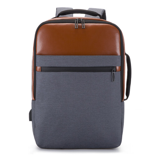 Mochila acolchoada para laptop de 15,6 polegadas, design confortável e durável, carregamento conveniente e múltiplos compartimentos, nylon