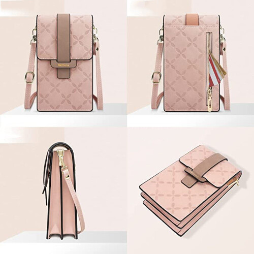 Κομψή γυναικεία τσάντα τηλεφώνου crossbody, ελαφριά και συμπαγής με ρυθμιζόμενο 2