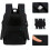 Mochila acolchoada para laptop de 15,6 polegadas, design confortável e durável, carregamento conveniente e múltiplos compartimentos, nylon 4