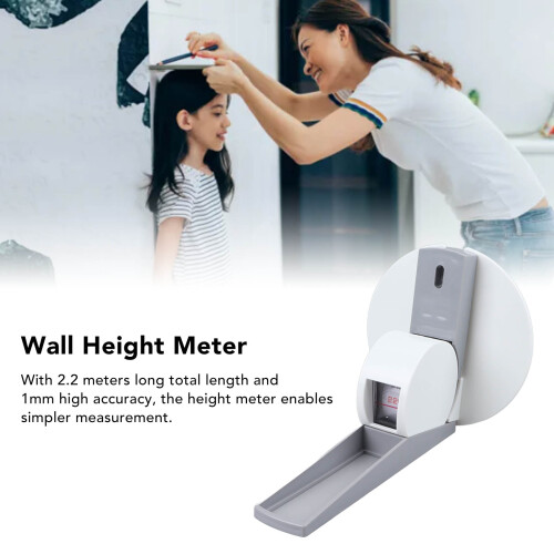 2.2m Wall Mounted Kids Growth Ruler Stature Meter ABS Measuring Tool 2