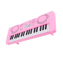 Pianoforte elettronico portatile per bambini, 37 tasti, rosa, giocattolo musicale educativo