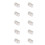 100Pcs CAT6 RJ45 Metal Shielded Connectors Ethernet Shielded Plug Kit 6