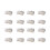 100Pcs CAT6 RJ45 Metal Shielded Connectors Ethernet Shielded Plug Kit 12