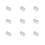 100Pcs CAT6 RJ45 Metal Shielded Connectors Ethernet Shielded Plug Kit 10