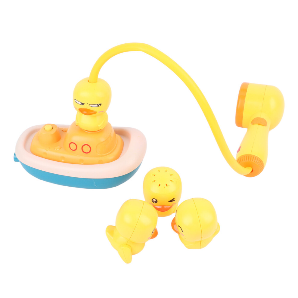 Cute Baby Duck Shower Head Toy with Suction Cups for Infants