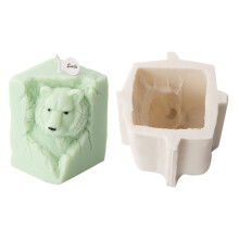 Kleine 3D-Tier-Silikonform, Aromatherapie, Seife,-tiger1