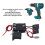 7.2-24VDC Drill Switch Replacement with Speed Control & Light for 12V 3
