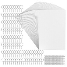 225pcs/set Heat Shrink Sheet Kits Drawing Film Paper Keychain