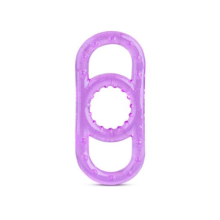 (Purple) Stretchy Silicone Penis Cock And Balls Ring Erection Enhancer S Men