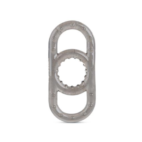 (Grey) Stretchy Silicone Penis Cock And Balls Ring Erection Enhancer S Men