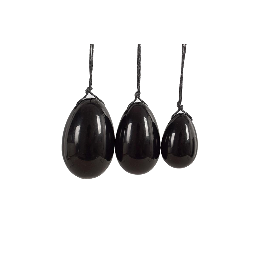 House Of Dasein Black (, 1) 3 / Set Natural Obsidian Yoni Egg Kegel Exercise Massage Balls