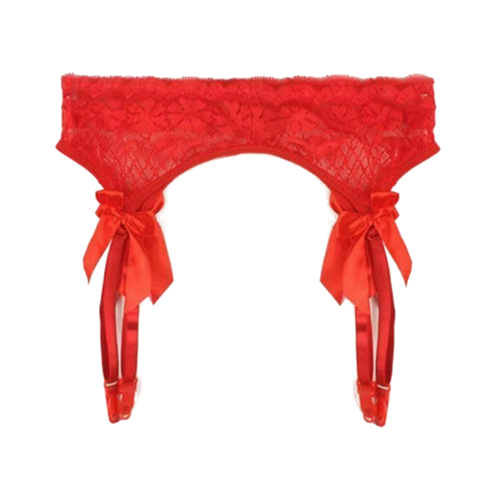 House Of Dasein Red (-Garters) Lace Top Stockings Plus Garter Belt Women Erotic Lingerie Hosiery Bdsm Fetish