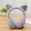 (Grey) Neko Ear Muffs 1