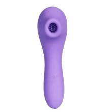(Purple) Clitoral Suction 12 Speed Double Sucking Vibrator Sex Toys For Women