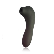 (Black) Clitoral Suction 12 Speed Double Sucking Vibrator Sex Toys For Women