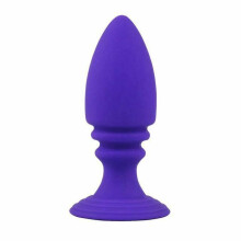 (Purple) Trainer Silicone Butt Black Purple Pink Anal Plug