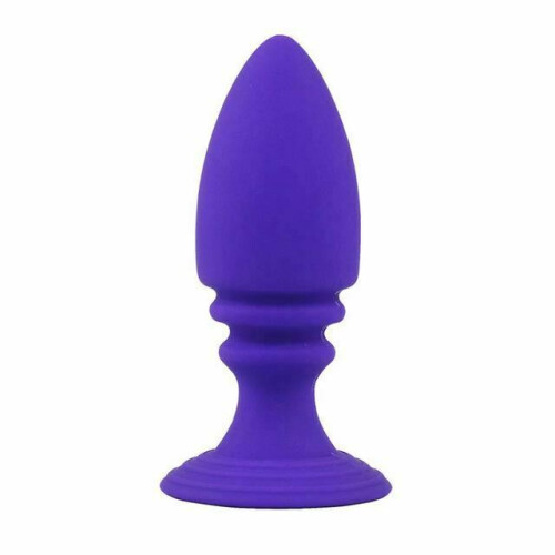 (Purple) Trainer Silicone Butt Black Purple Pink Anal Plug