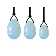 (3 Opal Eggs, Jade) Yoni Egg Rose Quartz Jade Women Kegel Ben Wa Balls Crystal Bondage Kink Bdsm