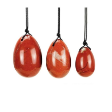 (3 Red Jasper Eggs, Jade) Yoni Egg Rose Quartz Jade Women Kegel Ben Wa Balls Crystal Bondage Kink Bdsm