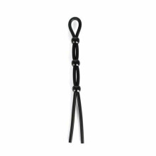 (Triple Black Clip) Adjustable Silicone Rings Cock Ties Time Delay Erection Penis Ring S Men