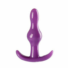 (Purple, 8.5cm) Silicone Black Pink Purple Dildo Butt Plug Set Bdsm Anal Training Fetish