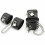 (Black-Set, 1) Locking Wrist Ankle Cuffs Lockable Bondage Kink Bdsm Fetish Restraints 1