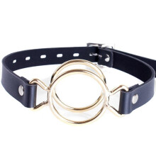 Metal Double Ring Open Mouth Gag Slave Fetish Bdsm Bondage Restraints