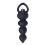 (Black) Vibrator Silicone Vibrating Soft Anal Beads With Handle Butt Plug 1