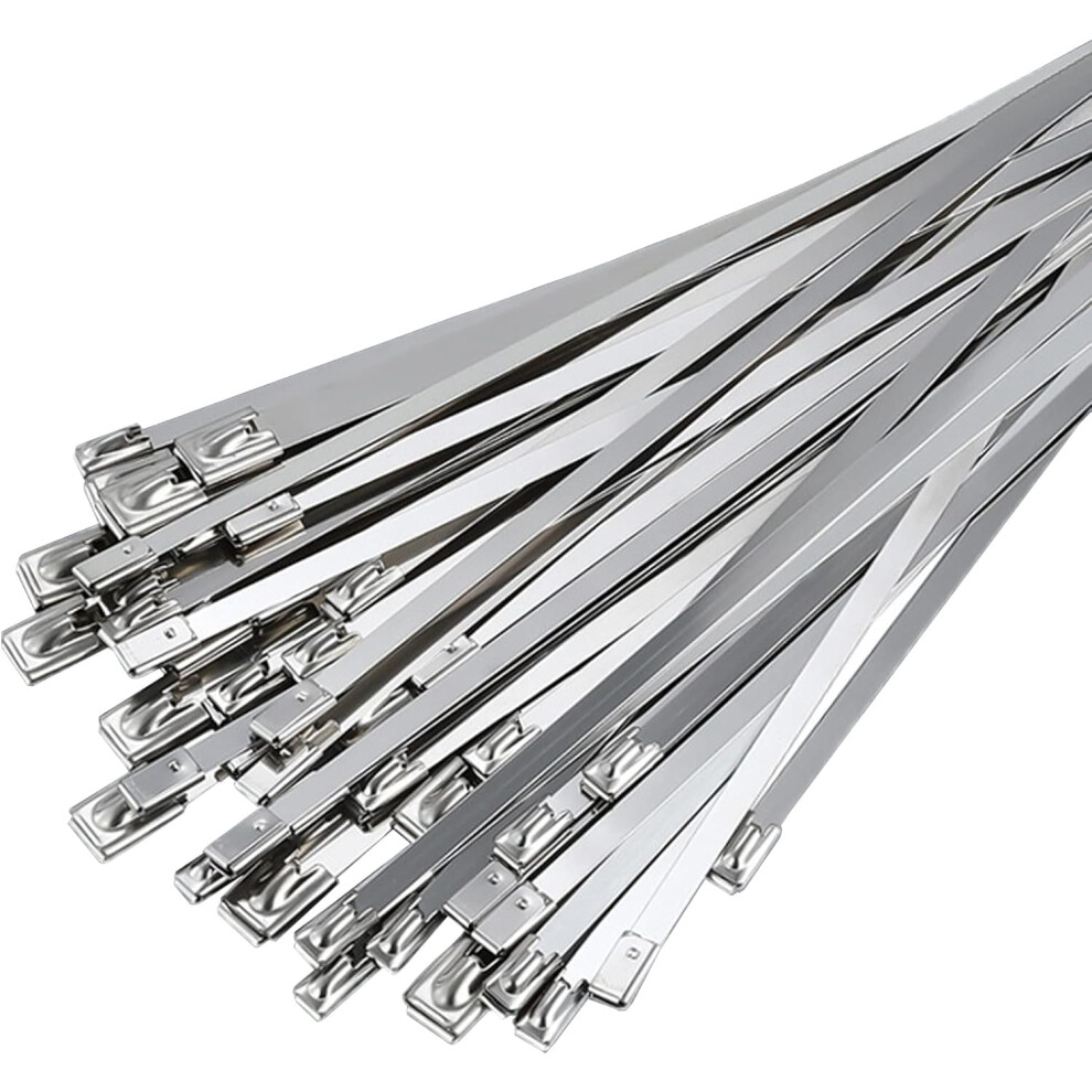 Corrosion Resistance Zip Ties For Harsh Environments, Uv Resistance Flexible Design Heavy Duty Cable Ties With Easy To Use Feature, Reusable Storage 9128293073509