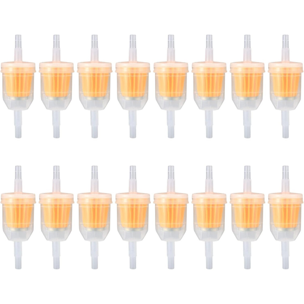 Fuel Filters With Magnet For Small Engines, Universal Fuel Filters Offering Engine Protection, Transparent Plastic Shell For Easy Inspection (16Pcs) 9405630191363