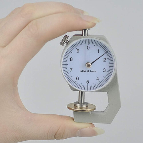 Measuring Tool, Precision Measurement Device for Thickness Analysis, Durable Dial Thickness Gauge with Spring Loaded Spindle and Clear Dial 1