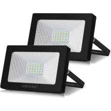 Kit projecteur LED 20 W, éclairage de sécurité extérieur blanc froid, économie d'énergie 1700 lm, étanchéité IP66, têtes orientables,