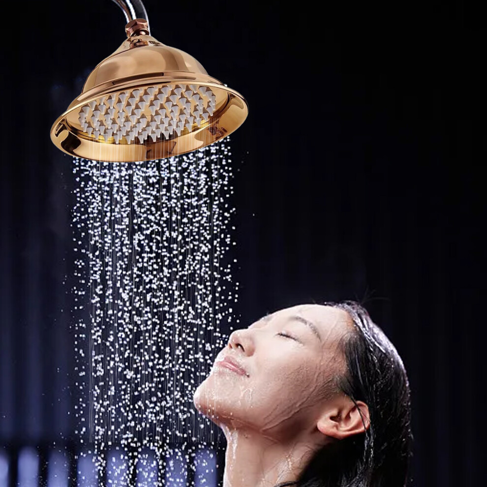 Shower Head For Bathroom, High Pressure Rain Shower Head, Waterproof Copper Rainfall Sprayer Nozzle Replacement, Adjustable Angle Design With Elegant 9169997062659