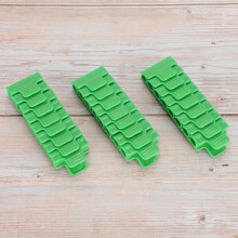 24 Pieces Plastic Greenhouse Film Clips for 11mm Tube Garden Support