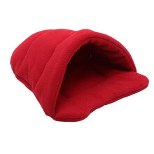 (Red, M) Pet Beds Soft Warm Pet Cave Igloo For Small Dogs Or Cats