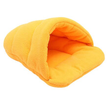 (Yellow, S) Pet Beds Soft Warm Pet Cave Igloo For Small Dogs Or Cats