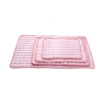 (Pink, Medium-62 X 50cm) Pet Beds Washable Summer Cooling Dog Mat