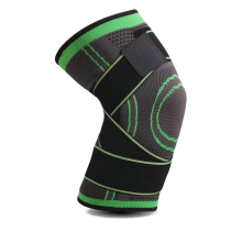 (Green-Item, XL) Elastic 3D Pressurised Knee Brace Compression Support Knee Sleeve