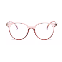 (Pink) Women Glasses Frame Men Anti Blue Light Eyeglasses Frame Vintage Round Clear Lens Glasses Optical Spectacle Frame